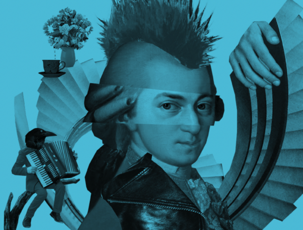 Der Titel zum Spielzeitheft. Ein Mix aus dem Programm, grafisch zusammengesetzt.