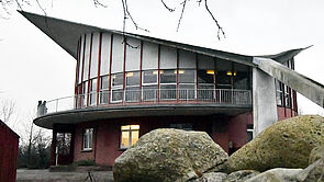 Außenansicht des Gebäudes.