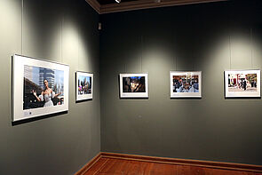 Fünf Bilder zeigen den Alltag in Israel.