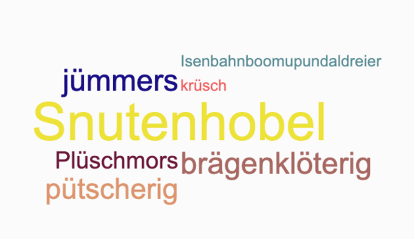 Vorschläge für das Plattdeutsche Wort des Jahres.
