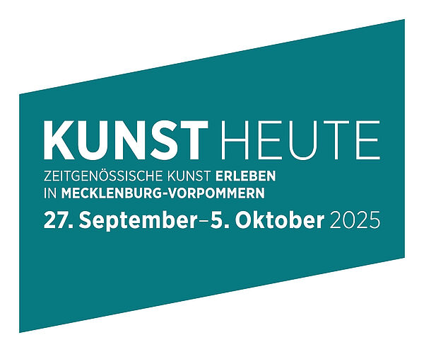 Logo mit Aufschrift: Kunst Heute und Datum.