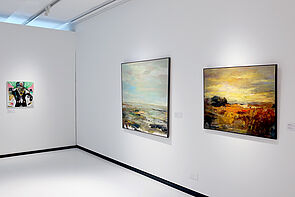 Naturbilder. Rechts zu sehen: ein Sonnenuntergang.