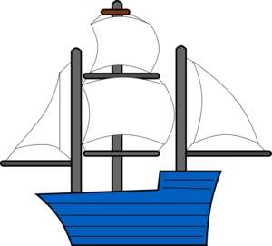 Ein Segelschiff.