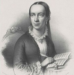 Porträt von Emilie Mayer.