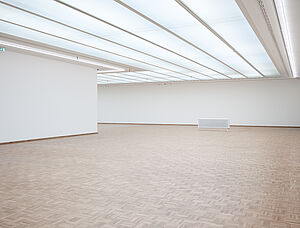 Die Lichtdecke im Erdgeschoss