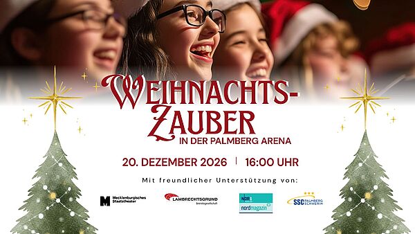 Ein Plakat kündigt das Weihnachtssingen an.