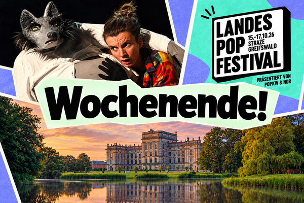 Collage mit drei Veranstaltungen. Drei Tipps für das Wochenende.