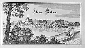 Ein altes Foto zeigt das frühere Kloster.