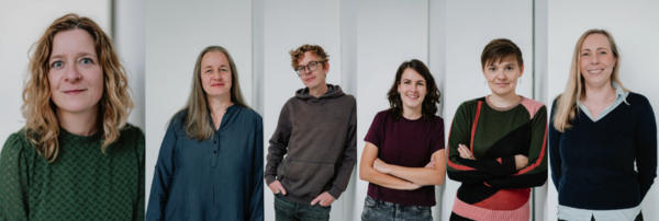 6 Menschen nebeneinander