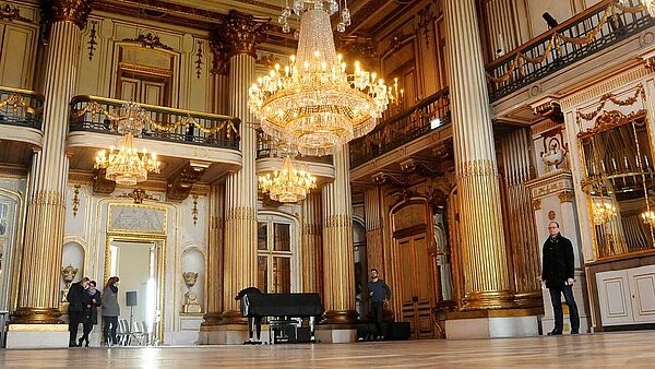 Der Goldene Saal im Ludwigsluster Schloss.