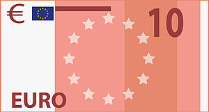 Ein Zehn-Euro-Schein.