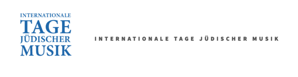 Der Schriftzug zu den internationalen Tagen der jüdischen Musik.