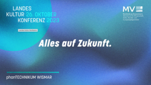 Das Logo zur Konferenz. Darauf das Motto: Alles auf Zukunft.