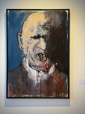 Das Porträt eines Mannes.