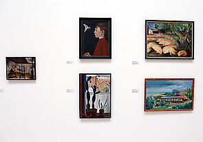 Fünf Gemälde aus der ständigen Ausstellung