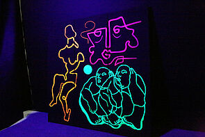 Das Schwarzlicht-Kabinett.