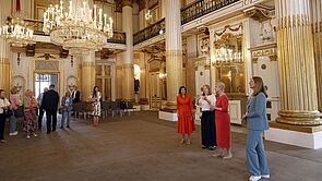 Der Goldene Saal im Schloss.