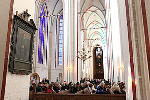 Blick in den Gottesdienst.