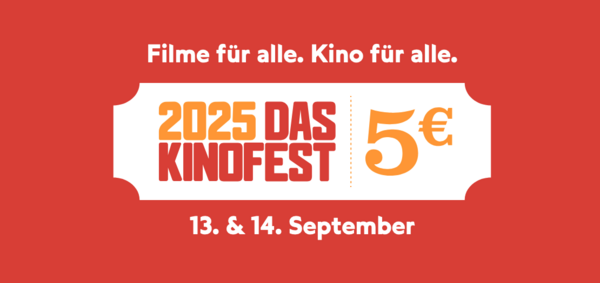 Aus der Werbung für das Kinofest. Zu sehen ist eine Eintrittskarte.