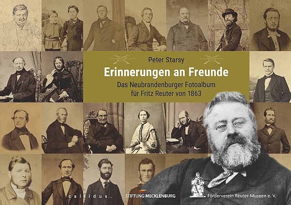 Das Cover des Fotoalbums mit zahlreichen Porträts.