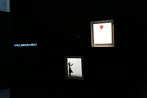 Das Mädchen mit dem Ballon. Ein berühmtes Banksy-Werk.