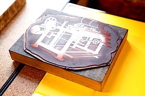 Die Druckvorlage für eine neue Spielkarte.