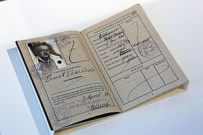 Ein Ausweis des Künstlers.