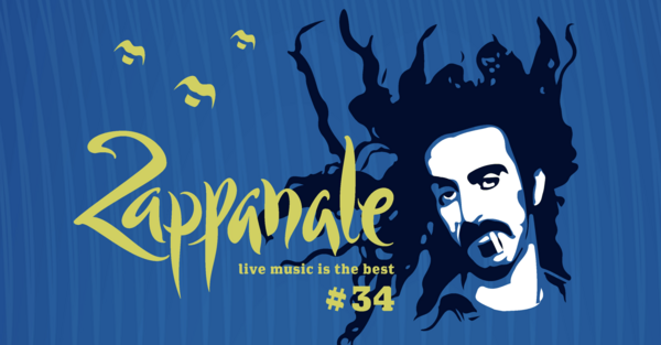 Das Plakat zum Festival. Zu sehen ist Namensgeber Frank Zappa.