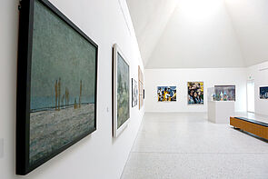 Ein Blick in die Ausstellung in Ahrenshoop.