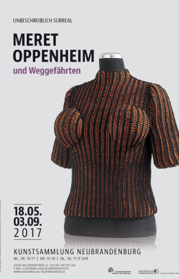 Plakat zur Ausstellung "Meret Oppenheim und Weggefährten"
