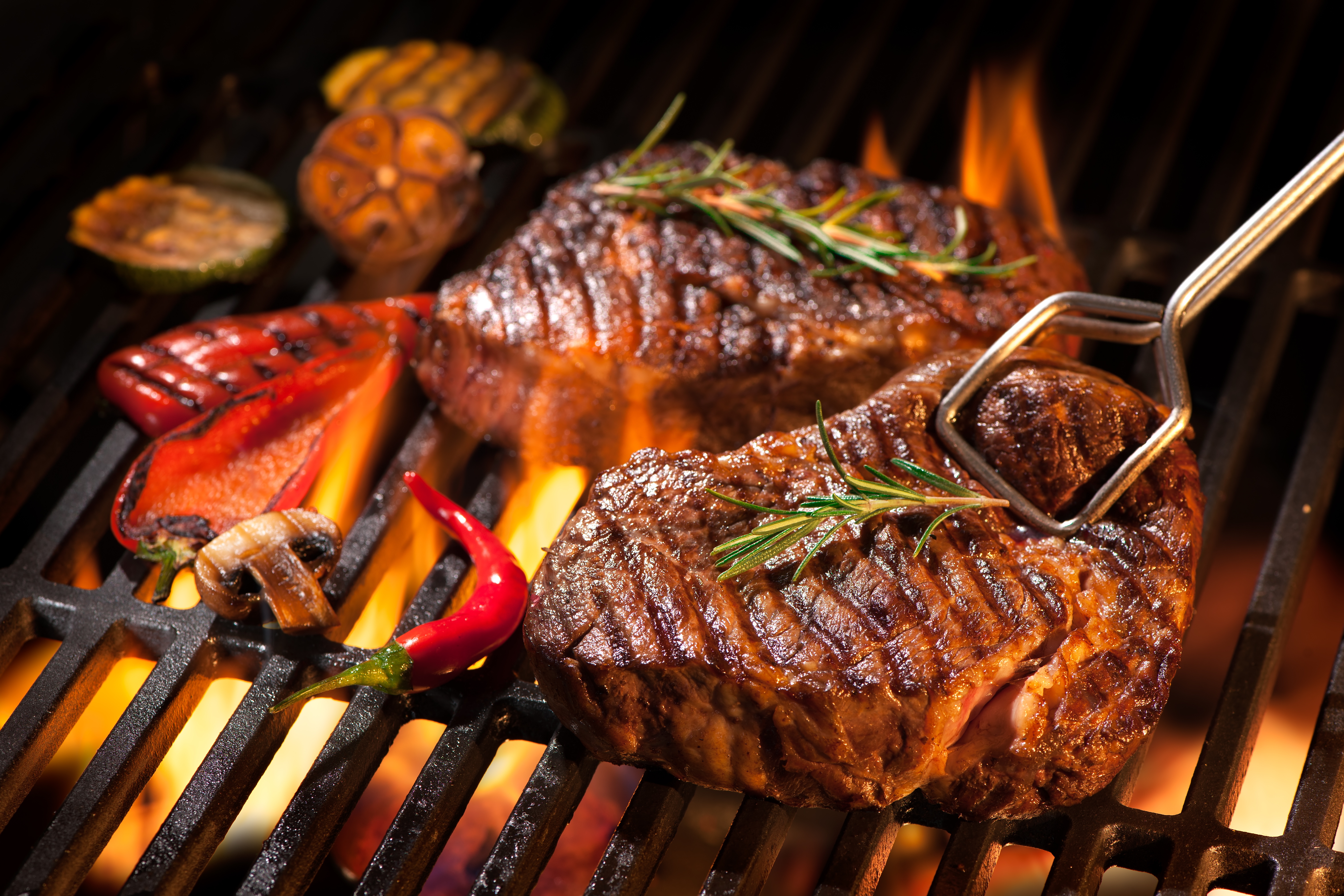 Großes Grillbuffet