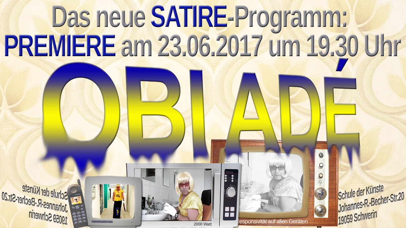 SATIREPROGRAMMPLAKAT © Schule der Künste Schwerin