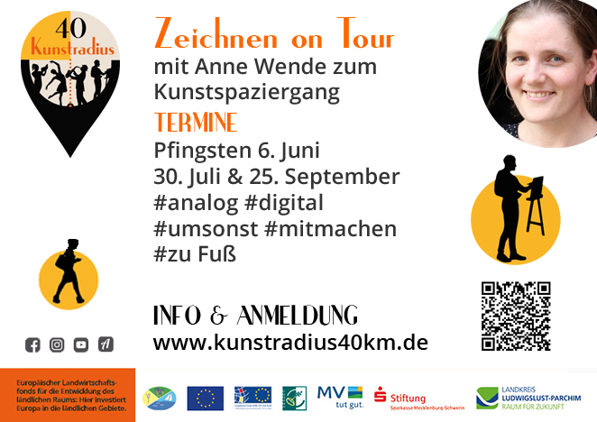 Zeichnen on Tour  –  Kunstradius 40km